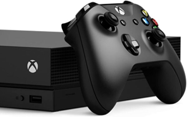 Console Xbox One X 1TB, 4K Gaming vue manette