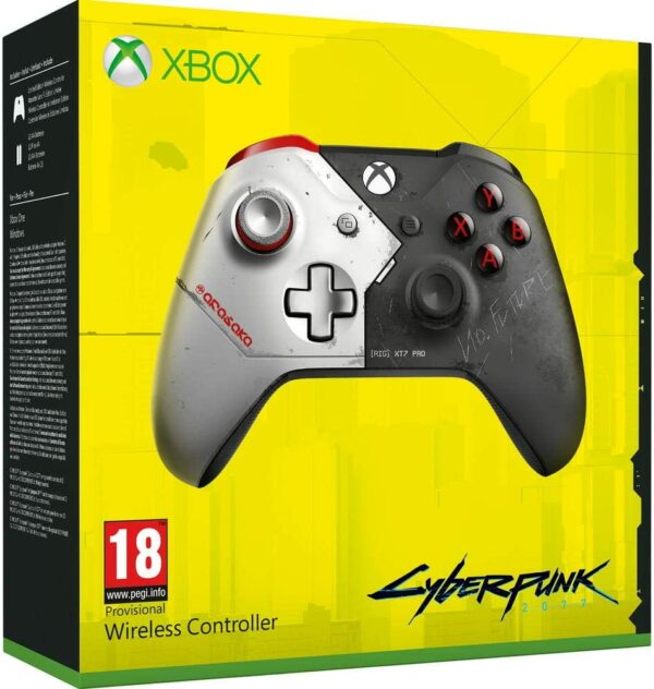 Manette sans fil Edition Limitée Cyberpunk 2077 Xbox One boite